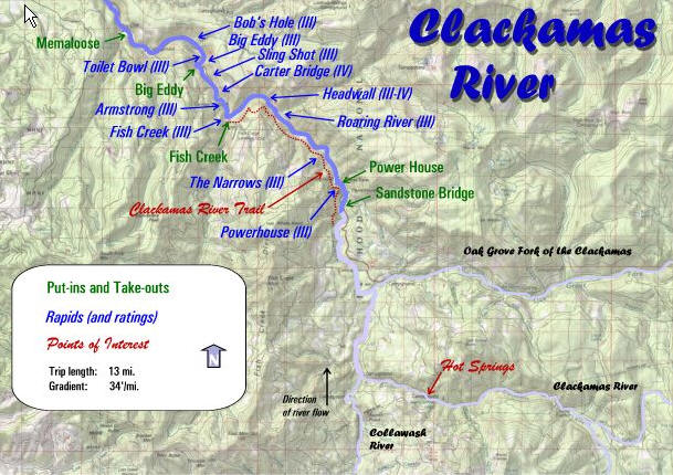 Clackamas River Map